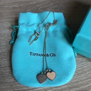 Return to Tiffany: Mini Double Heart Tag Pendant
